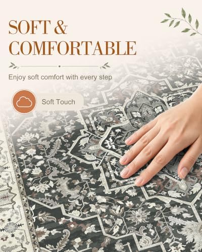 OLANLY 2x6 Washable Runner Rug, Soft Non Slip Carpet for Hallway Kitchen - Image 4