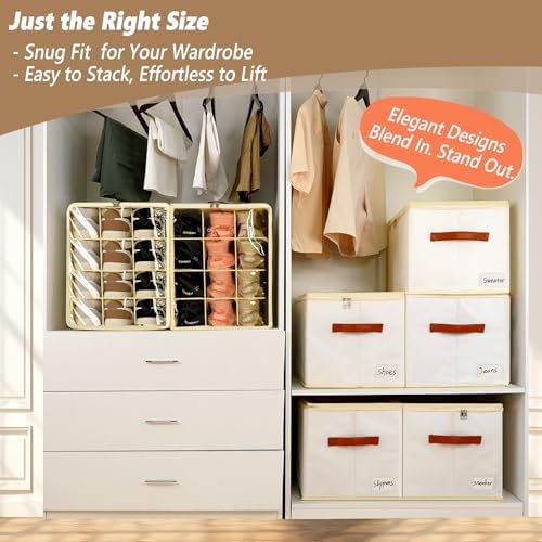 Flexible Dividers Shoe Storage Box Organizer Bins for Closet - 1 Pack - Image 4