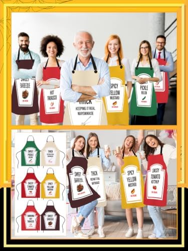 Halloween Condiment Group Costume Spice Condiment Apron - Image 4