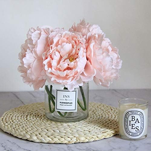 Tinsow Artificial Peony for Home Decoration, 5 Pcs Faux Peonies with Stems, Silk Flowers Bouquet for Wedding Decoration and Flower Arrangement - Image 4