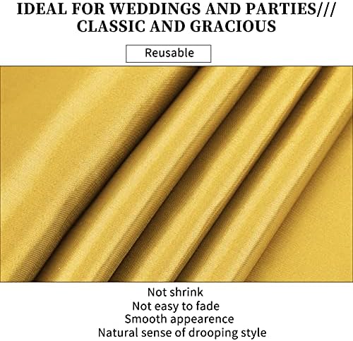 20-Pack Gold 12 x 108 inches Long Premium Satin Table Runner - Image 4