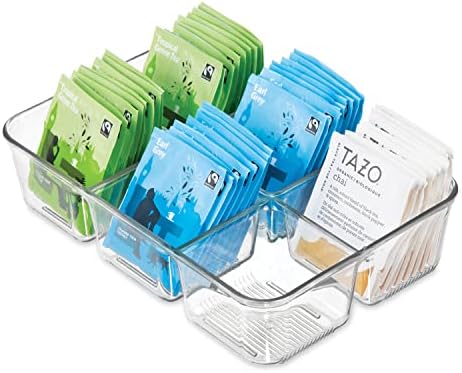 iDesign Clear Tea Bag & Sugar Packet Organizer by iDesign