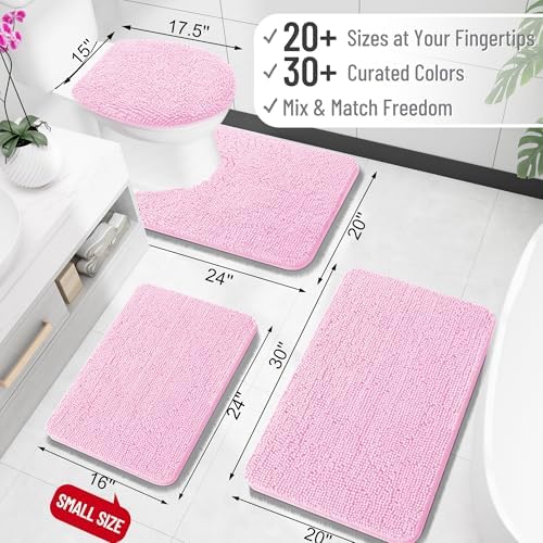 OLANLY Bathroom Rugs 32x20, Extra Soft Absorbent Chenille Bath Rugs - Image 2