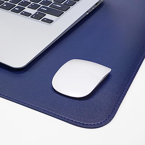 AFIING Cork Desk Mat 47" x 23.6", Dual-Sided Natural Cork & PU Leather Desk Pad, Non-Slip Waterproof Large Mouse Pad for Office, Home & Gaming (Sapphire Blue) - Image 5