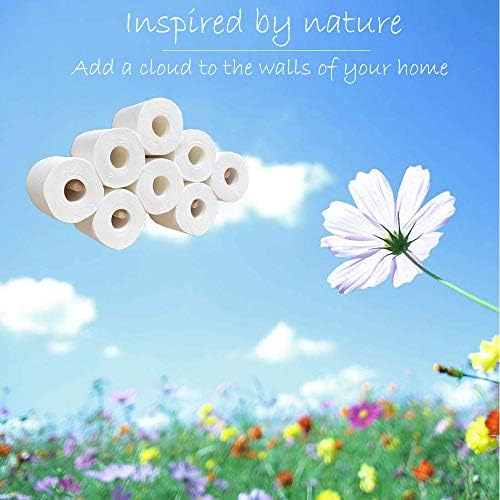 Cloud Paper Holder, Space-Saving Cute Decor 4-13 Rolls Toilet Paper Hold Wood Artistic Decoration for Toilet Kitchen Bathroom bar Restaurant Indoor Decor (Normal Rolls (4 Inch D)) - Image 6
