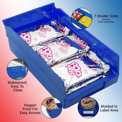 Akro-Mils 30130 Heavy Duty Plastic Shelf Bins, 12"x 6.5"x 4", Clear, 12-Pk - Image 4