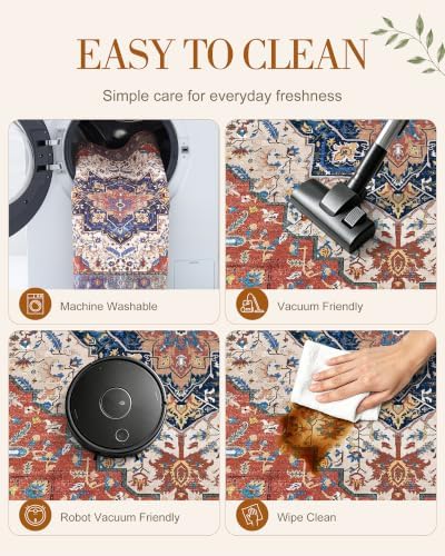 OLANLY 2x7 Washable Runner Rug, Soft Non Slip Carpet for Hallway Kitchen - Image 6