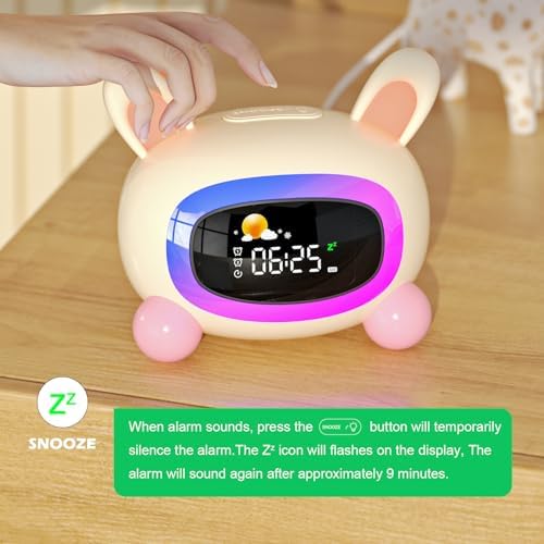 ANALOI Alarm Clock for Kids, Ok to Wake Sleep Training Clock Night Light - Image 5