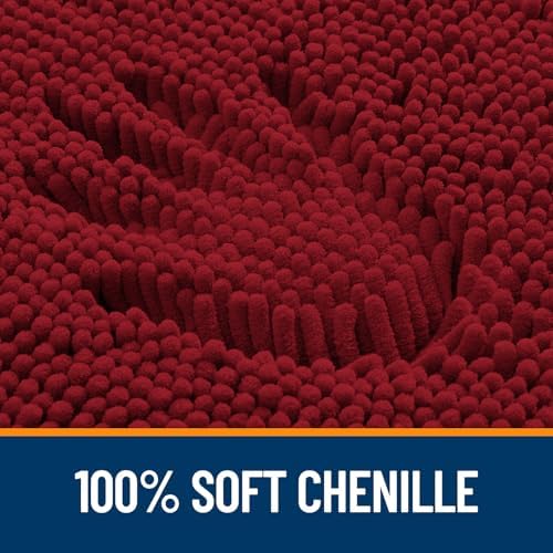 OLANLY Bathroom Rugs 36x24, Extra Soft Absorbent Chenille Bath Rugs - Image 3