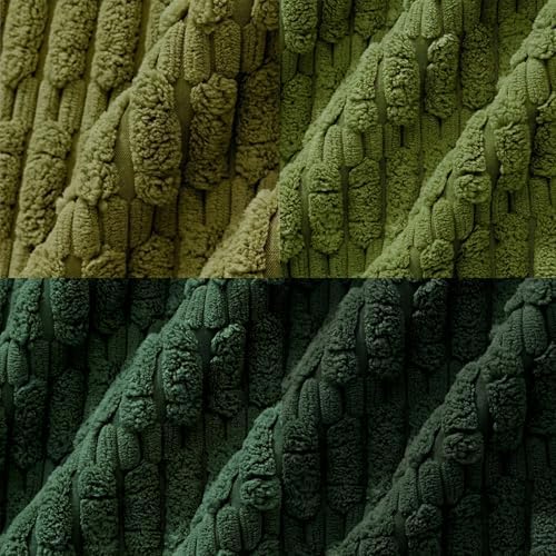 Fancy Homi 4 Packs Decorative Throw Pillow Covers for Living Room Couch Bed, Modern Farmhouse Boho Home Décor Accent Cushion Case, 14" x 14", Green Series - Image 5
