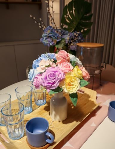 Pastel Rainbow Silk Artificial Flowers Bulk Boxed Set - Image 5