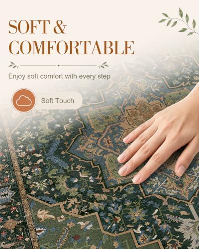 OLANLY 2x3 Washable Small Rug Non Slip Indoor Door Mat for Entryway Bedside - Image 4
