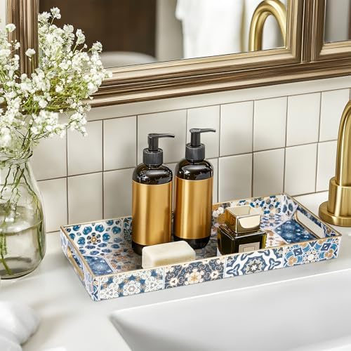 MAONAME Plastic Bathroom Vanity for Countertop, Narrow Decorative Trays - Image 4