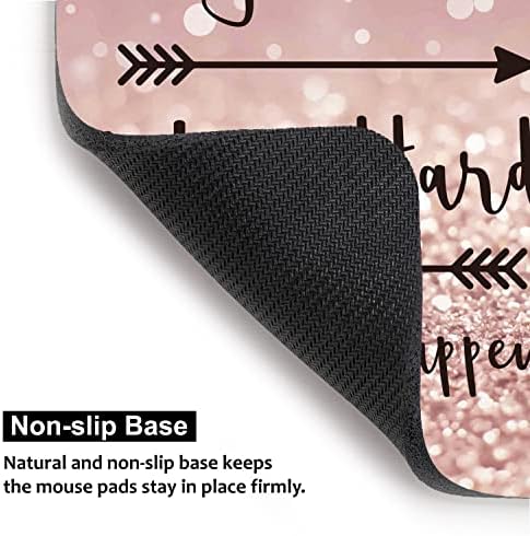 Audimi Small Mouse Pad 6 x 8 Inch, Mini Mouse Pad Thick for Laptop Wireless Mouse Home Office Travel, Portable & Washable (Stay Positive) - Image 3