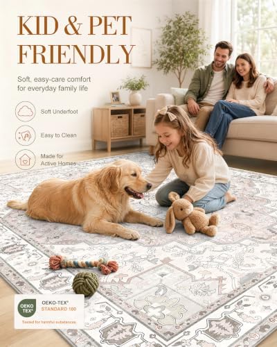 OLANLY 3x6 Washable Runner Rug, Soft Non Slip Carpet for Hallway Kitchen - Image 5