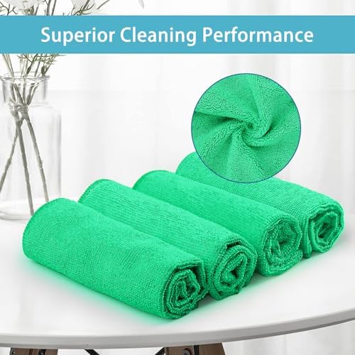 HOMEXCEL 8PK Microfiber Cleaning Cloth, Cleaning Rags for Home, 11.5x11.5in - Image 3