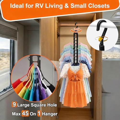 HEYHOUSE Closet Organizers and Storage,College Dorm Room Essentials Hangers - Image 5