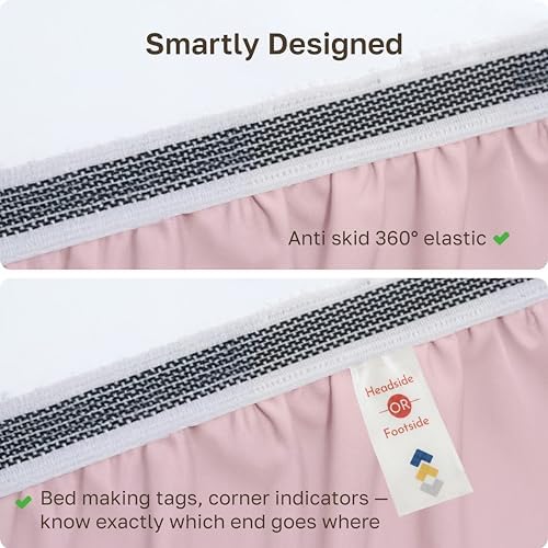 California Design Den Organic Cotton California King Fitted Sheet, Pink - Image 5