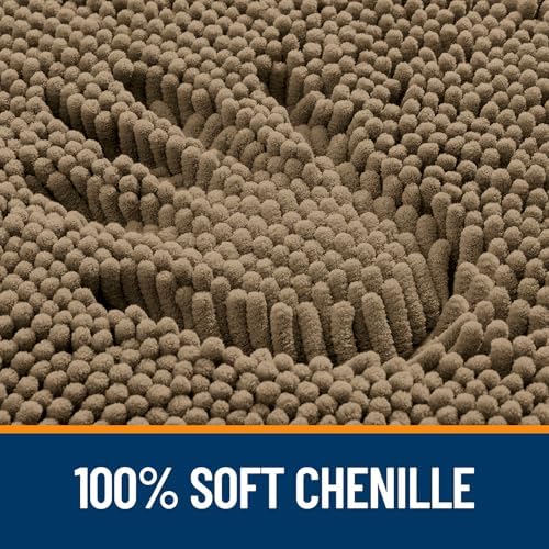 OLANLY Bathroom Rugs 35x24, Extra Soft Absorbent Chenille Bath Rugs - Image 3