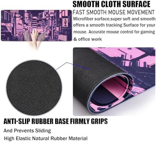 Large Mouse Pad Office Desk Pad Gaming, Kyoto - Image 3