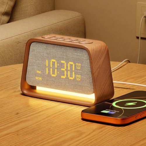 Vivilumens Alarm Clock with White Noise Machine Night Light for Bedroom by LightUpExquisiteLife