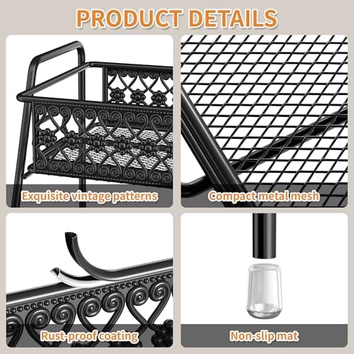 Vintage 3 Tier Spice Rack Organizer for Kitchen Counter - Image 3