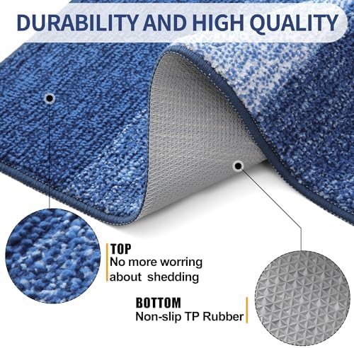 Kitinjoy Indoor Outdoor Door Mat, 34x21 Non-Slip Dirt Trapper Doormats - Image 3