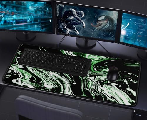 Large Extended Mouse Pad with Stitched Edges, Non-Slip Natural Rubber Base - Image 7
