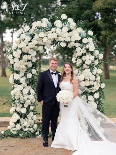Artificial Roses Flowers Real Touch Fake Flower with Stem Decorations,25Pcs - Image 3