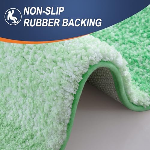 OLANLY Small Bathroom Rugs 24x16, Extra Soft Absorbent Microfiber Bath Rugs - Image 5
