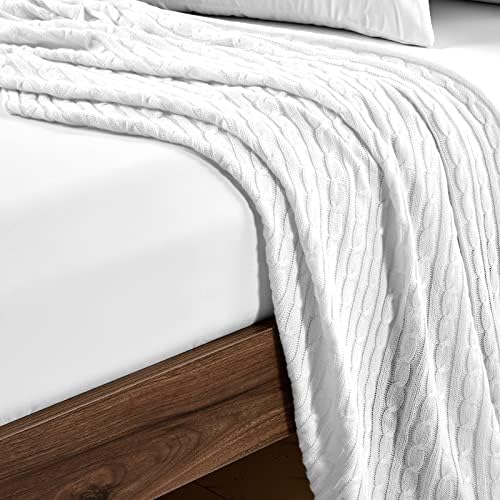 FreshCulture Twin Fitted Sheets, Bulk Pack of 6, Deep Pocket, Soft Microfiber Bottom Sheets for Home, Salons, Hotels, Twin Size Fitted Sheets Only (White) - Image 5