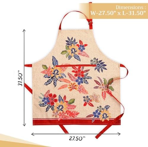 Maison d' Hermine Aprons for women with Pocket 100% Cotton (27.50"x31.50") - Image 4