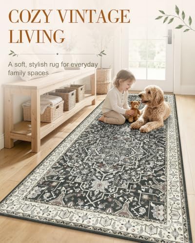 OLANLY 3x5 Washable Accent Rug, Soft Non Slip Carpet for Entryway Bedside - Image 3