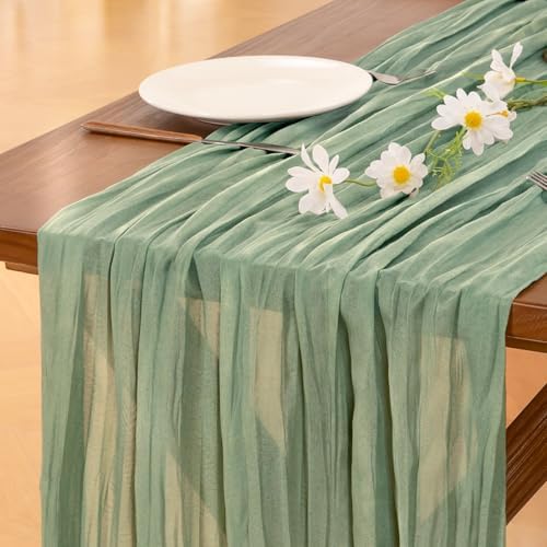 Cheesecloth Table Runner Fall Boho Wedding Birthday Party Home Decor - Image 6