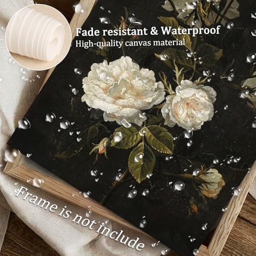 9Pcs Vintage Gallery Wall Art Decor Prints Neutral Farmhouse Wall Decor Nature Landscape Botanical Painting Moody Poster Retro French Country Moody Paintings Rustic Cottagecore Brown Tones Decor - Unframed - Image 4
