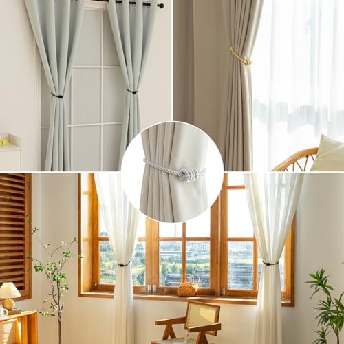 Curtain Tiebacks Magnetic Decorative Rope Tie Backs Holdbacks Contoeey - Image 6