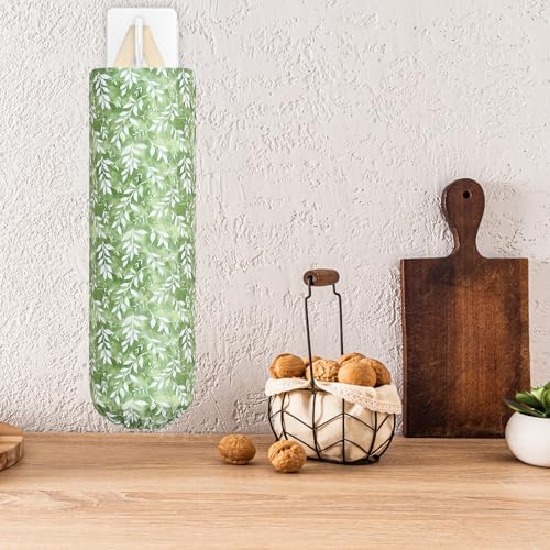 Plastic Bag Holder, Wall Mount Grocery Bag Organizer for Plastic Bags, Reusable Grocery Bags Organizer for Home Kitchen Pantry Decor (U) - Image 6