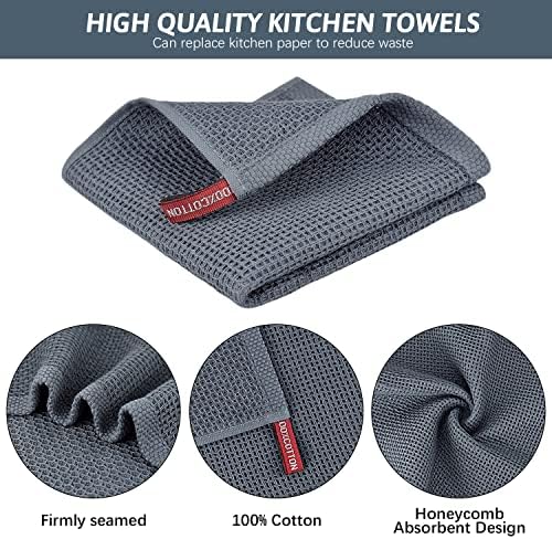 Nialnant 100% Cotton Kitchen Dish Towels, 6 Pack - Image 3