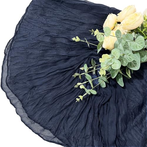 12Pack Navy Blue Cheesecloth Table Runner 20x120inch Gauze Table Runner - Image 6