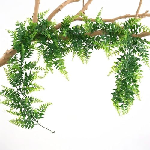 GBESTWOOW Fern Garland, Artificial Vine Fake Greenery Wedding Arch Swag Backdrop Doorways Table Runner Ivy Indoor Outdoor by GBESTWOOW