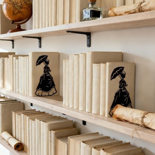 Peacoblue 5.3"x4.3"x7.9" Metal Bookends, Heavy Duty Book Ends for Shelves - Image 7