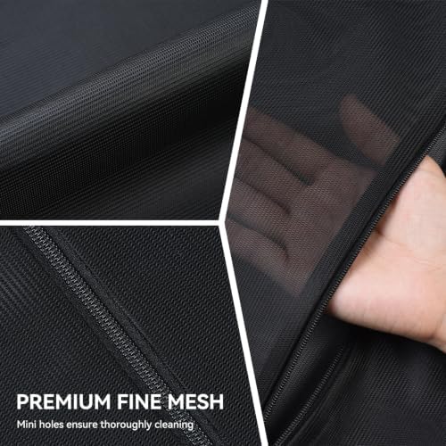 OTraki Black Delicate Laundry Bag with 4 CM Elastic Band 2 Pack 12×16 Inch - Image 2
