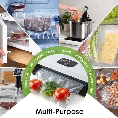 Moretoes 150pcs Vacuum Sealer Bags, Food Saver Bags Pint 6" x 10", BPA Free, Pre-cut Commercial Grade Vac Bags for Food Storage, Meal Prep or Sous Vide - Image 7
