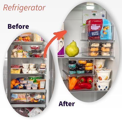 ClearSpace Pantry Organizer Storage Bin with Divider & Lid, 2 Pack - Image 6