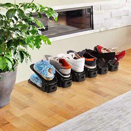 Soerreo Shoe Slot Storage Box Adjustable Shoe Rack Save Space Suitable for High Low Heels, Sneakers and Sandals (10 Piece Set) - Image 5