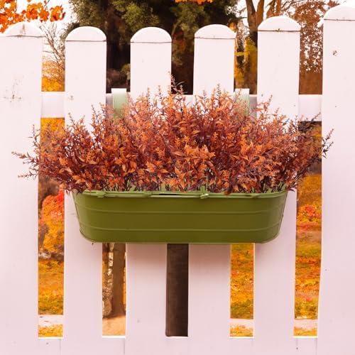 RECUTMS Outdoor Faux Plant Fall Fake Plant UV Resistant Artificial Greenery - Image 4