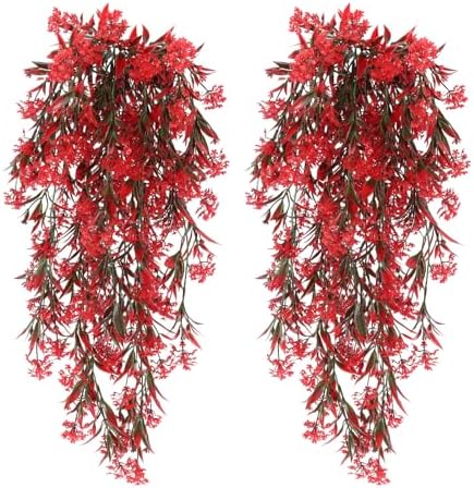 RECUTMS Artificial Hanging Plants,Fake Ferns,4 Pcs Fake Hanging Plants by RECUTMS