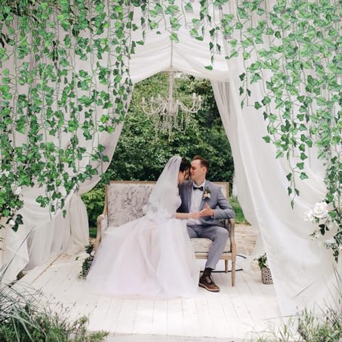 Alotiki Fake Vines, 36 Pack 252 Feet Artificial Ivy Garland Vines for Bedroom Decor, Hanging Vines for Party Wedding Christmas Decoration,Fake Leaves for Outdoor Patio Garden - Image 5