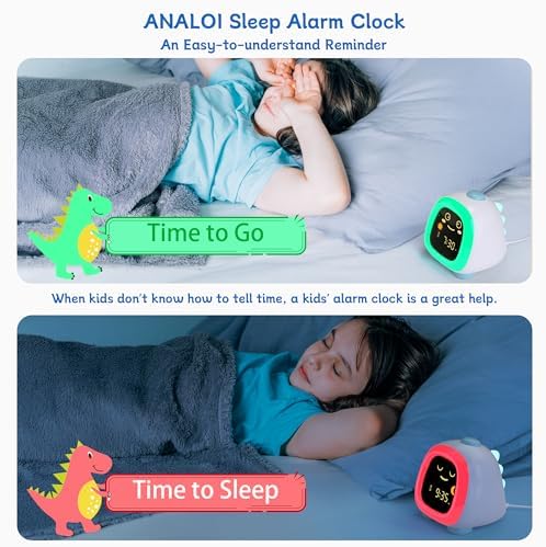 ANALOI Alarm Clock for Kids, Ok to Wake Up Sleep Training Clock for Boys - Image 3