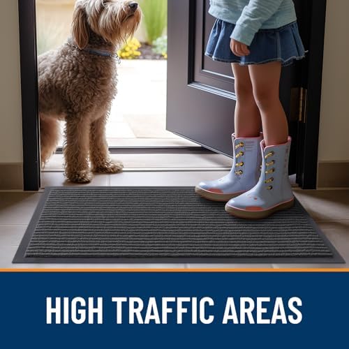 OLANLY 2-Pack Front Door Mats 33x21, Waterproof Heavy-Duty Doormats - Image 7